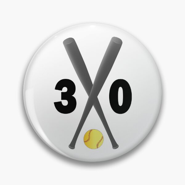 Item preview, Softball number 30 - thirty with bats and ball designed and sold by AllShirts21.