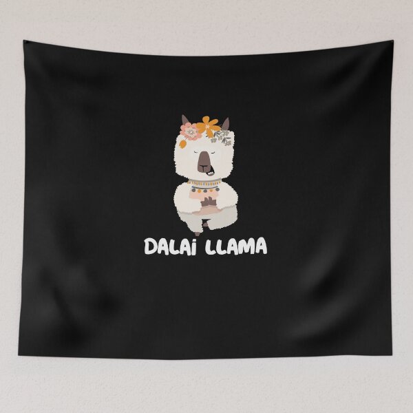 Item preview, Dalai Llama Praying Religion in Costume and Flowers on Head designed and sold by Crapt.