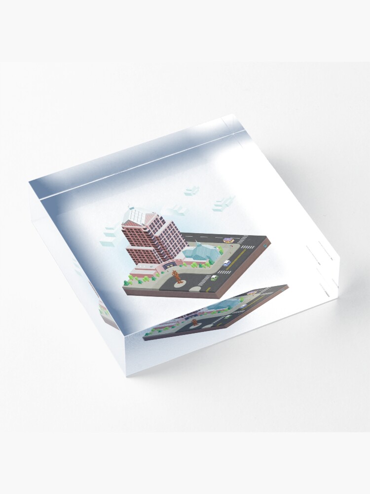 Alternate view of City Blocks: Legacy Tower (Rochester, NY) Acrylic Block