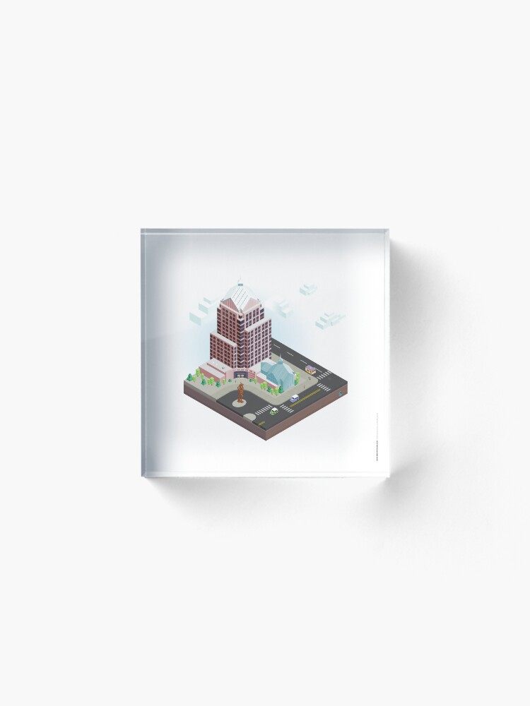 Alternate view of City Blocks: Legacy Tower (Rochester, NY) Acrylic Block