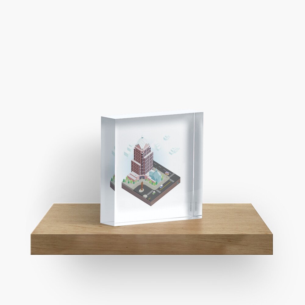 City Blocks: Legacy Tower (Rochester, NY) Acrylic Block
