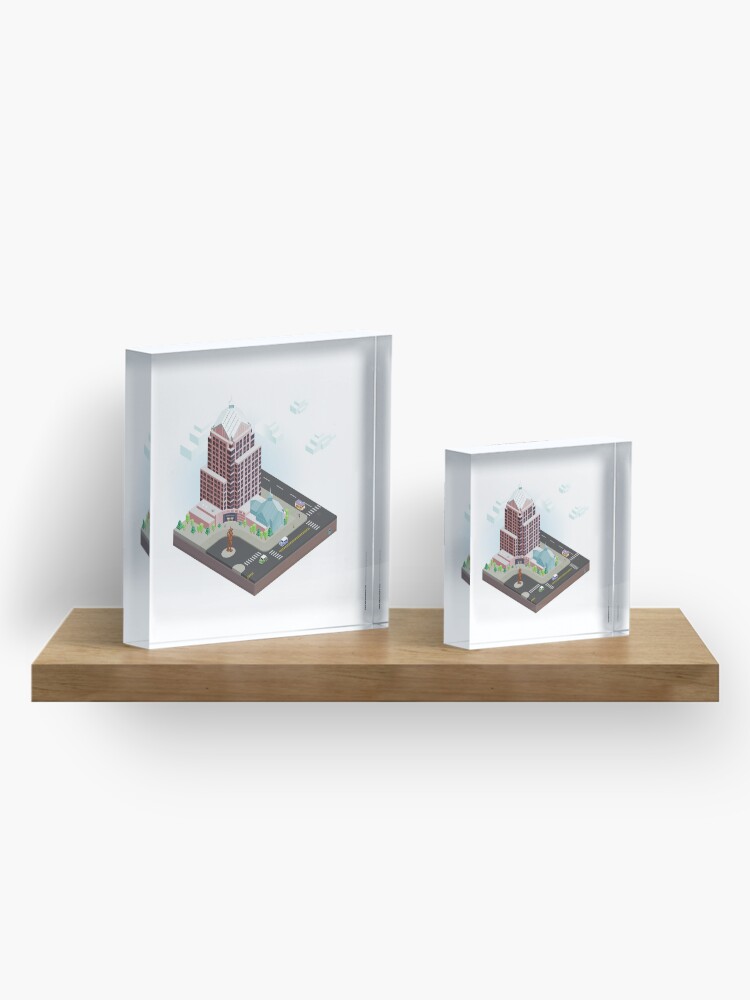 Alternate view of City Blocks: Legacy Tower (Rochester, NY) Acrylic Block