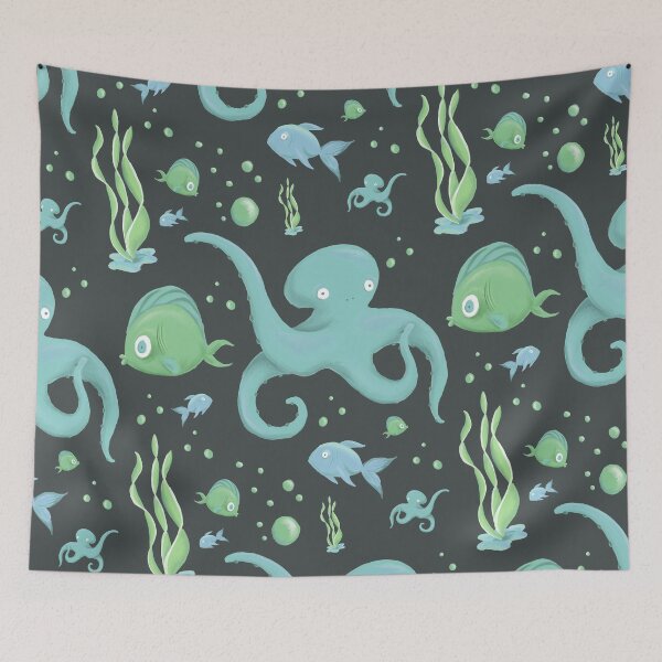 Item preview, Other fish to fry - second variation on a dark theme designed and sold by amile-berg.
