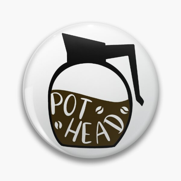 Download Coffee Pot Head Pin By Bethgrabasch Redbubble