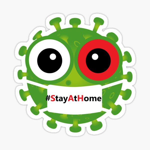 Stay At Home #stayathome Sticker by yarstore