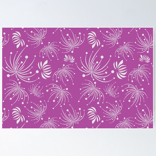 Item preview, Fuschia Floral Fireworks designed and sold by Lorri Crossno Nevil.