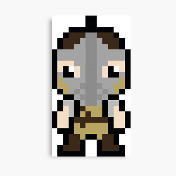 Whiterun Guard Pixel Sprite Canvas Print