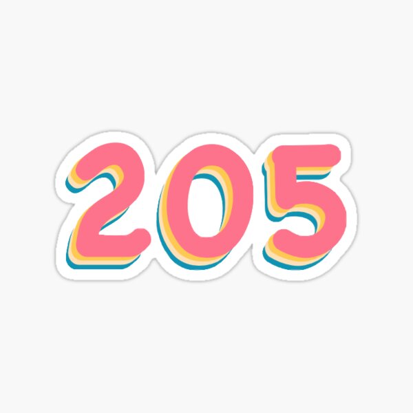 Item preview, 205 area code designed and sold by sydrburnett.
