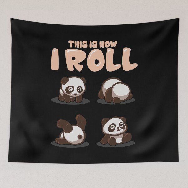 Item preview, This Is How I Roll Panda Pun Kawaii Little Bear designed and sold by perfectpresents.