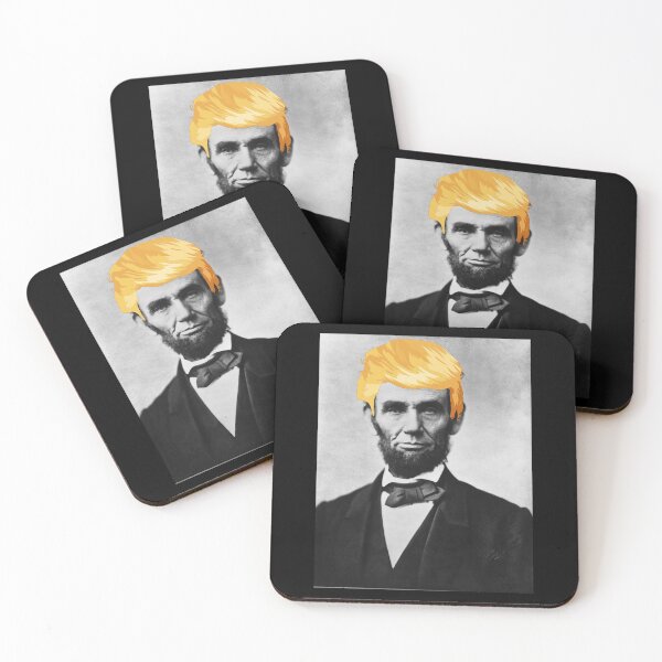 Item preview, Abraham Lincoln with Donald Trump Hair political Republican designed and sold by Draculaura2009.
