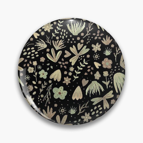 Item preview, Gouache spring doodle plants botanical pattern matte designed and sold by CrisBanana.