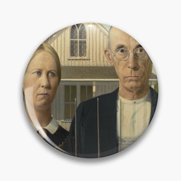 Item preview, Painting American Gothic by Grant Wood  designed and sold by alexklp.