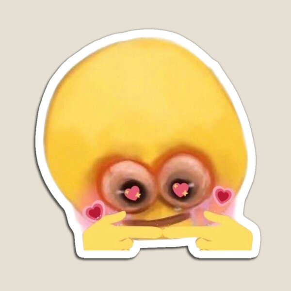 Cursed Emoji Sticker Blushing Sticker for Sale by aliinanadeem
