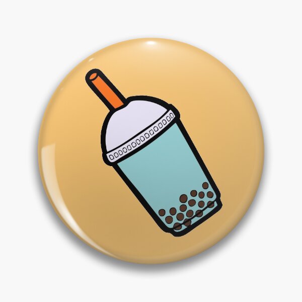 Bubble Tea Pattern Pin