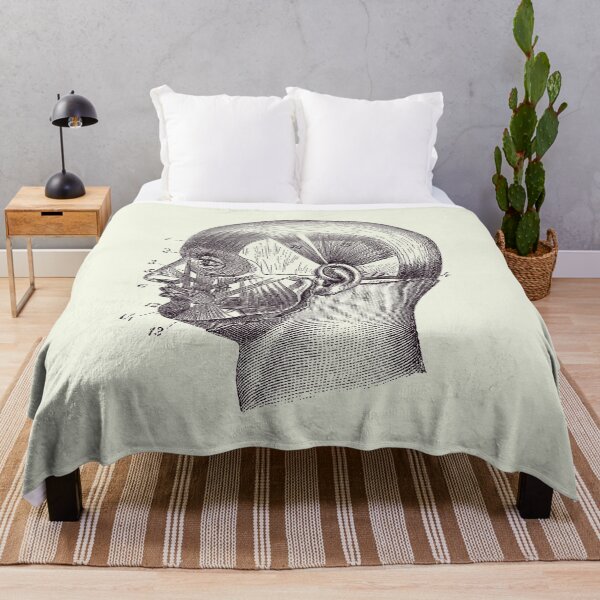 Item preview, Human Skull Muscular Diagram - Vintage Anatomy Poster 2 designed and sold by VAposters.
