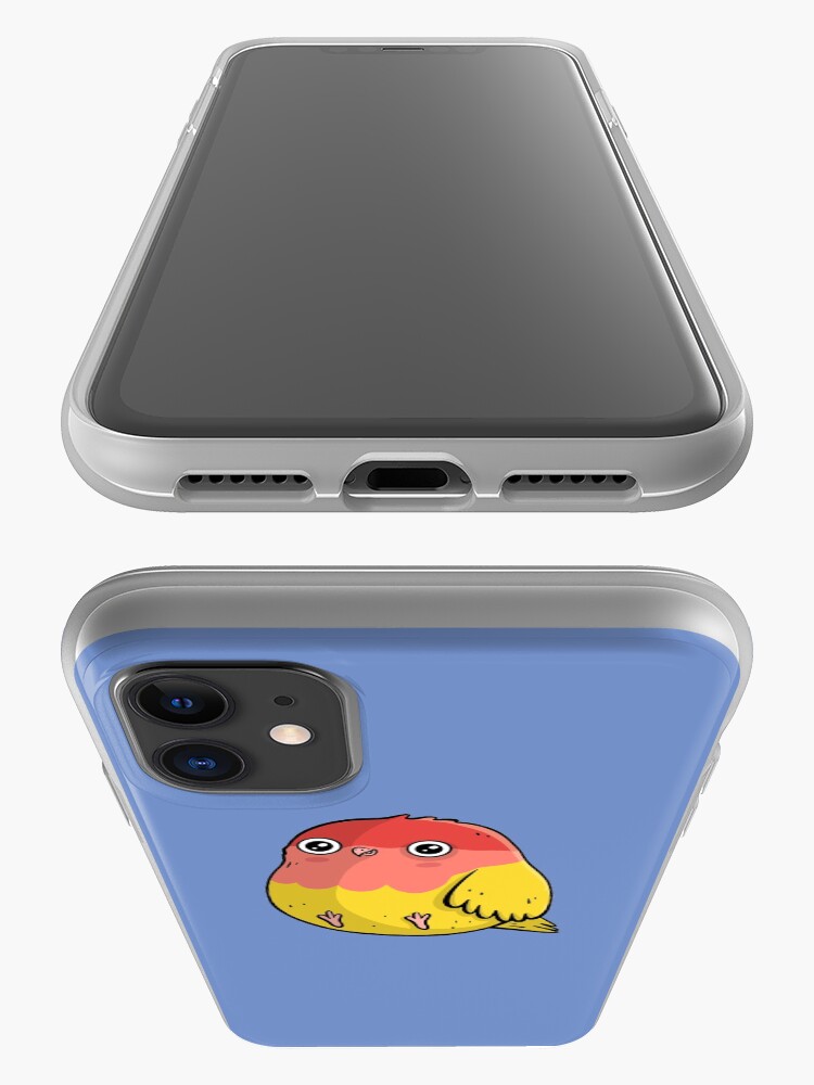Alternate view of Cute Lutino Lovebird Chubby Bird Design iPhone Case & Cover