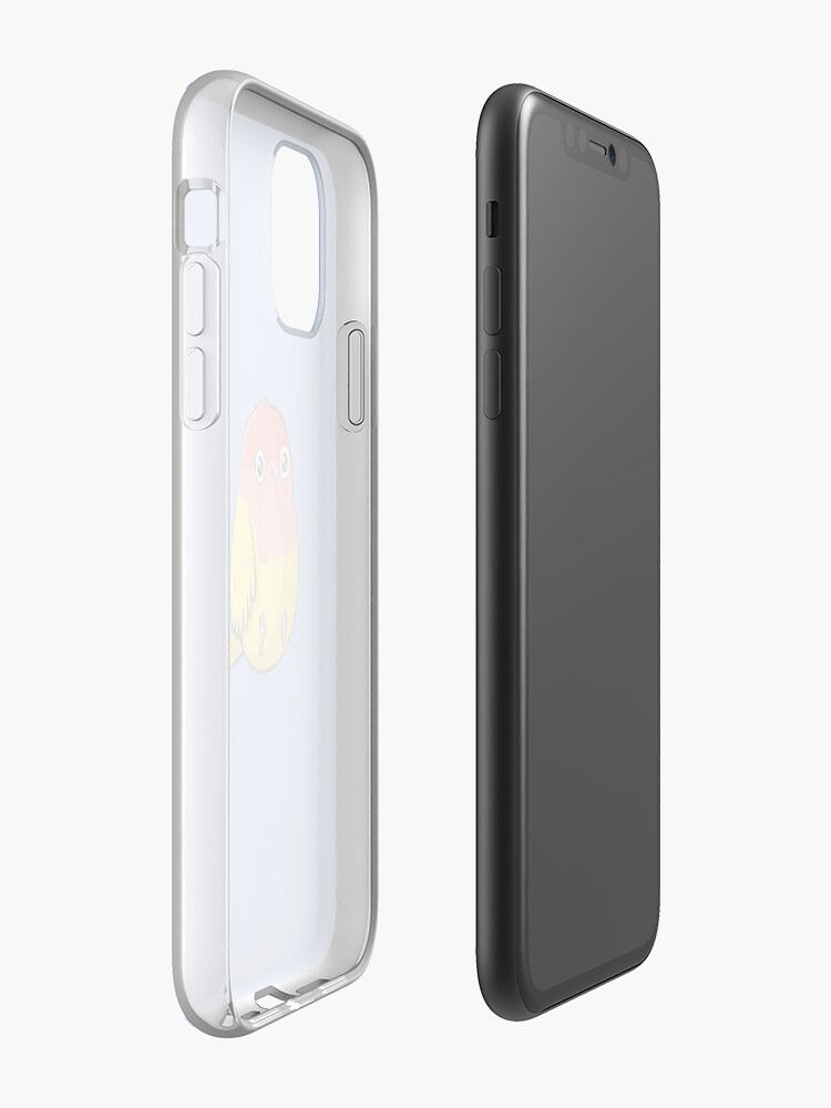 Alternate view of Cute Lutino Lovebird Chubby Bird Design iPhone Case & Cover