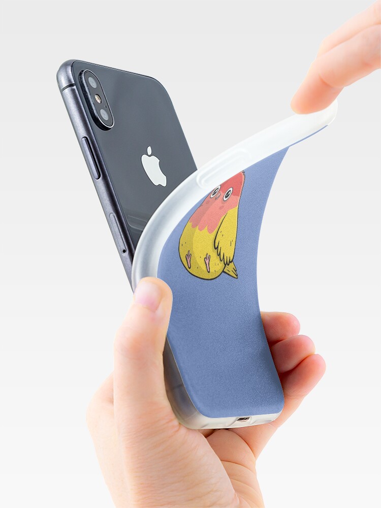 Alternate view of Cute Lutino Lovebird Chubby Bird Design iPhone Case & Cover