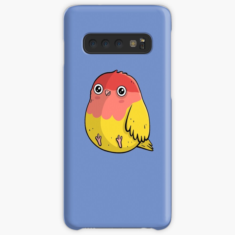 Cute Lutino Lovebird Chubby Bird Design Case & Skin for Samsung Galaxy