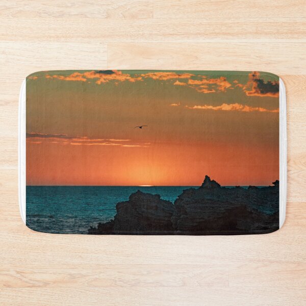 Item preview, Seagull flying into the sunset Point Peron WA designed and sold by BigAndRed.