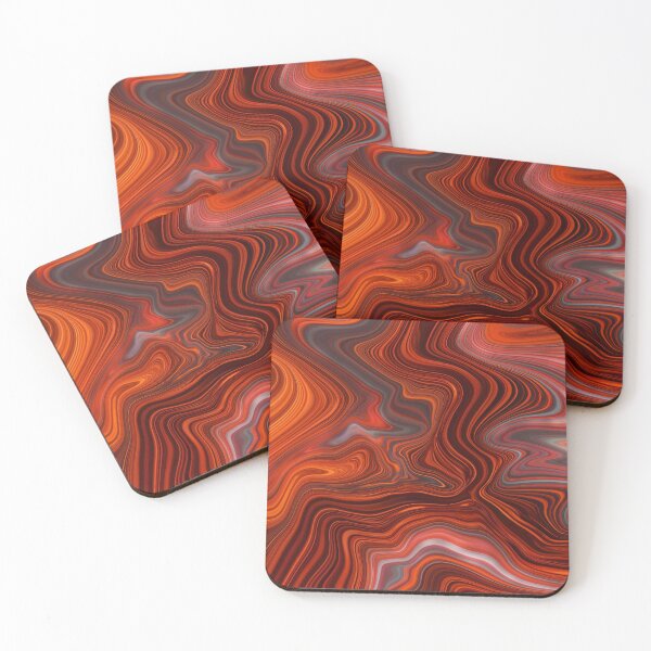 Item preview, Dark Sunset Paint Pour designed and sold by CurlyWurl.