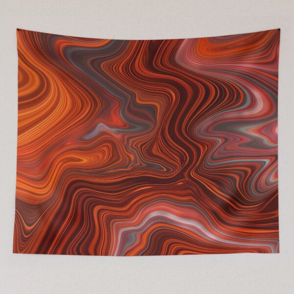 Item preview, Dark Sunset Paint Pour designed and sold by CurlyWurl.