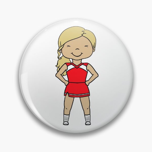 Item preview, Blonde Cheerleader Red Uniform designed and sold by thespeckledsink.