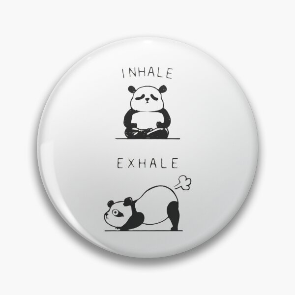 Item preview, Panda Inhale Exhale Fart - Yoga Meditation - Funny phrase designed and sold by MindChirp.