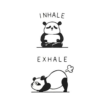Funny Panda Yoga Postures' Sticker