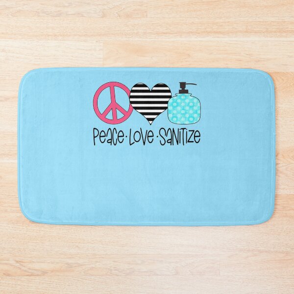Item preview, Peace love sanitize hand sanitizer funny health cute designed and sold by tiffanator606.