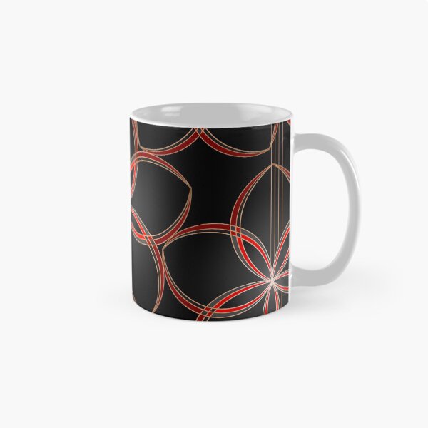 Item preview, Red and gray floral pattern designed and sold by MelAislingArt.