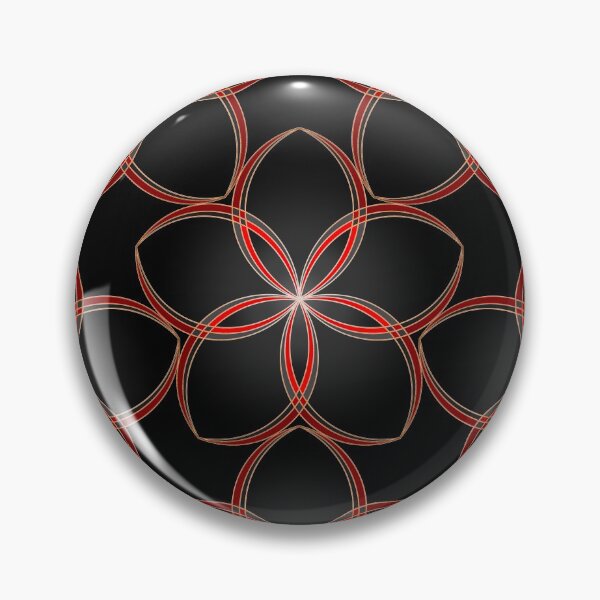 Item preview, Red and gray floral pattern designed and sold by MelAislingArt.