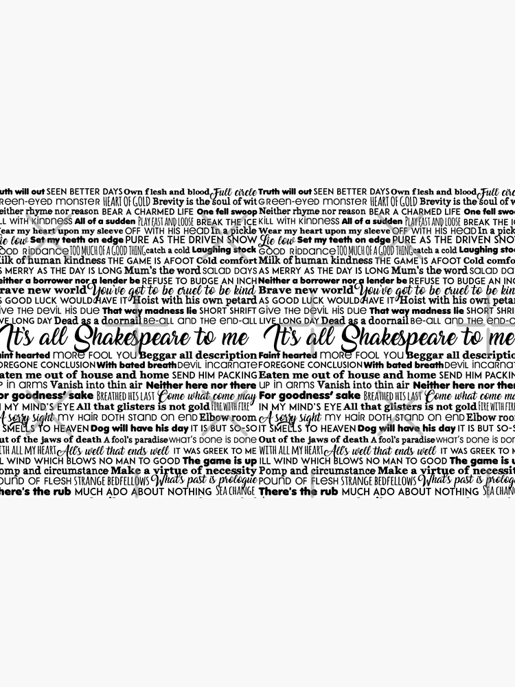 It's all Shakespeare To Me (Dark Version) by incognitagal