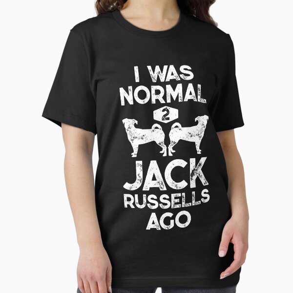 Item preview, I Was Normal 2 Jack Russells Ago Distress Vintage Shirt for Men Women Boys Girls Kids Dog Lover Gifts designed and sold by LiqueGifts.