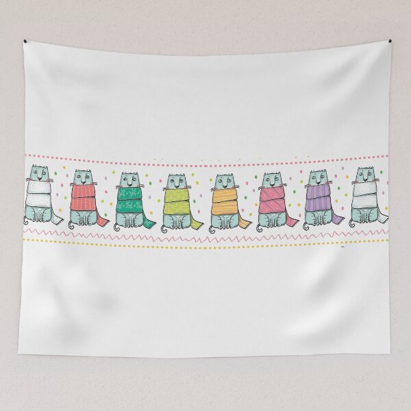Item preview, Kitty chorus line designed and sold by Espinoza Creative.