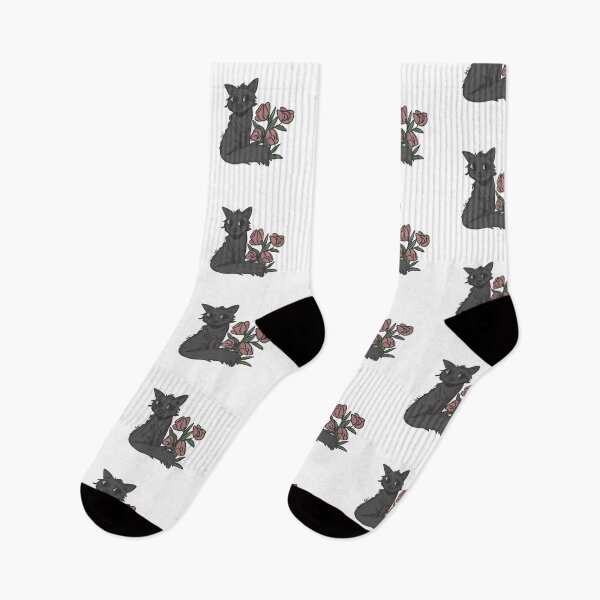 Item preview, Cat with roses designed and sold by ArtbyCole.