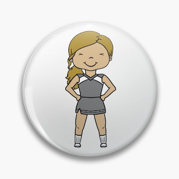 Item preview, Cheerleader in gray uniform designed and sold by thespeckledsink.