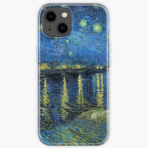 Painting Starry night over the Rhône by Vincent van Gogh iPhone Soft Case
