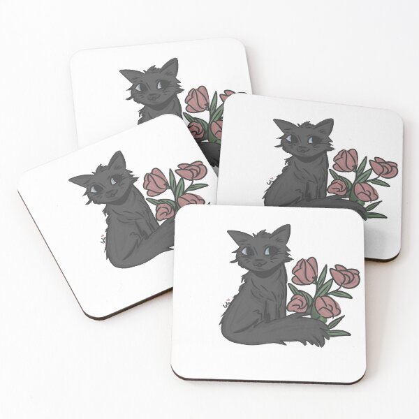 Item preview, Gato con rosas designed and sold by ArtbyCole.