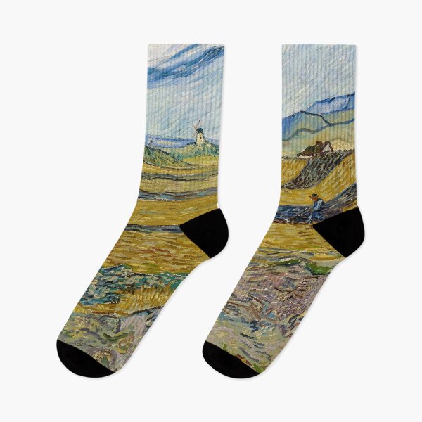 Item preview, Enclosed Field with Ploughman by Vincent Van Gogh (1889) designed and sold by allhistory.