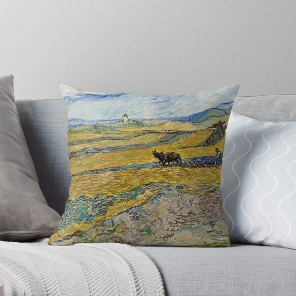 Item preview, Enclosed Field with Ploughman by Vincent Van Gogh (1889) designed and sold by allhistory.