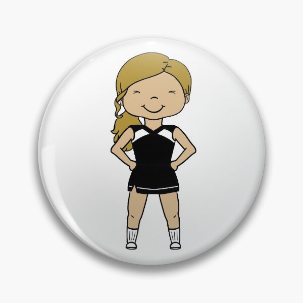 Item preview, Cheerleader in Black & White Uniform designed and sold by thespeckledsink.