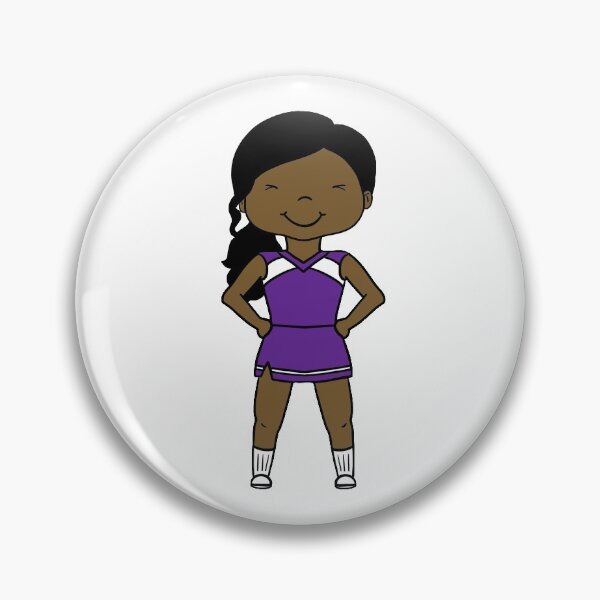 Item preview, Cheerleader in Purple Uniform designed and sold by thespeckledsink.