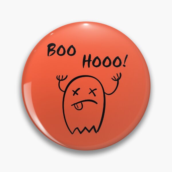 Item preview, Boo Hooo Halloween Ghost Monotone designed and sold by TinyStarAmerica.