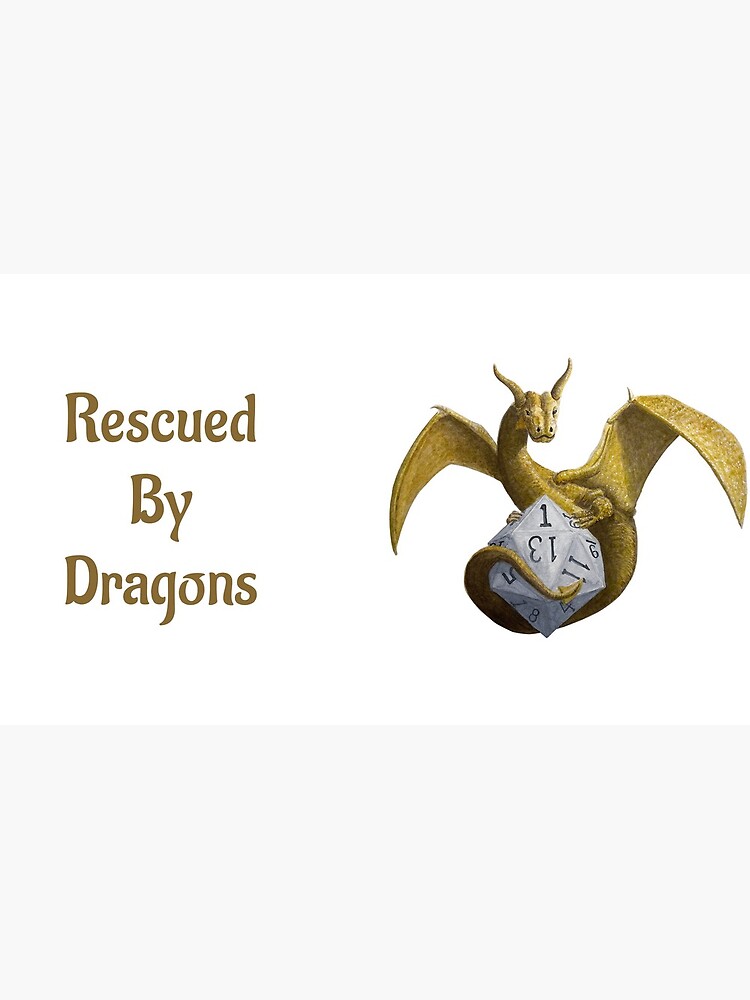 Bronze Dragon On Silver D20 by RescuedByDragon