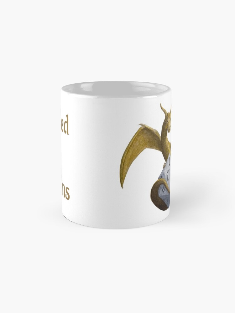 Alternate view of Bronze Dragon On Silver D20 Mug