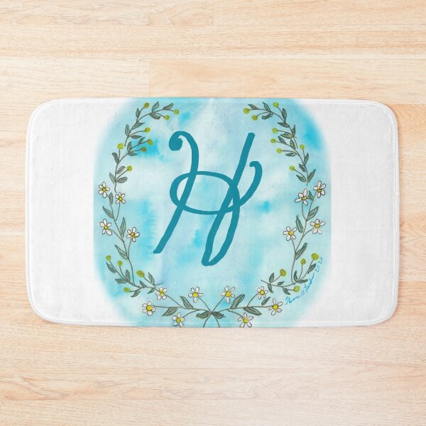 Item preview, Blue Daisies Initial H designed and sold by Theresa Welham.