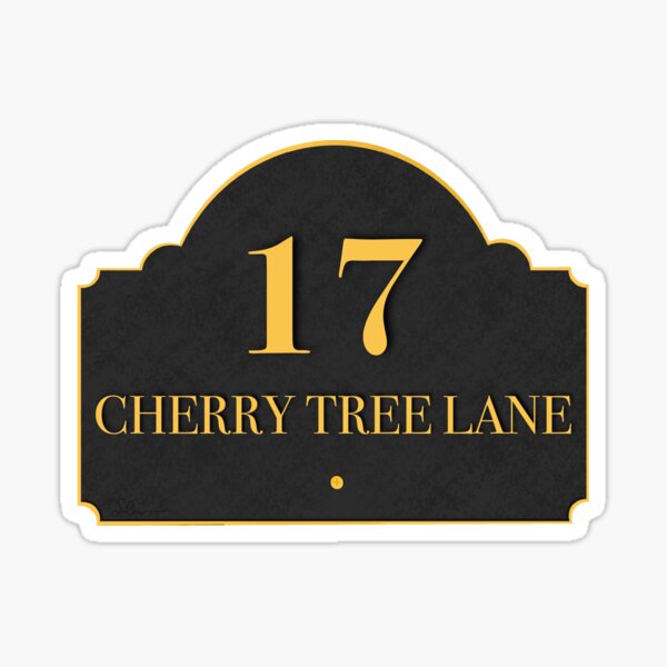 Vista previa del artículo con la obra «17 Cherry Tree Lane», diseñado y vendido por SCarverDoodle.