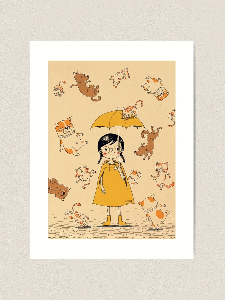 It's raining cats and dogs literally