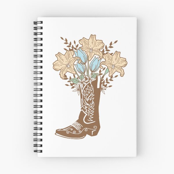 Item preview, Cowboy Boot with Flowers designed and sold by MyMaxDesign.